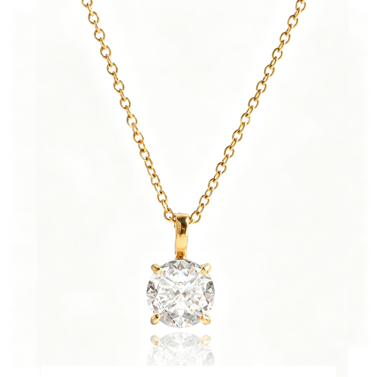 Minimalist Teardrop Diamond Pendant Necklace | Vinajewelry