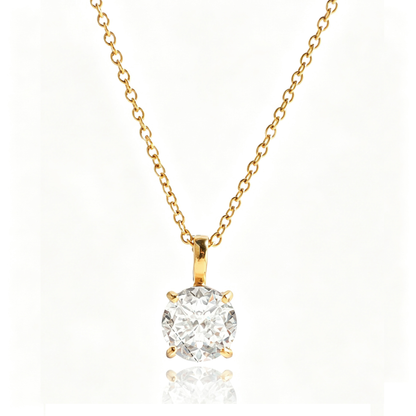 Minimalist Teardrop Diamond Pendant Necklace | Vinajewelry