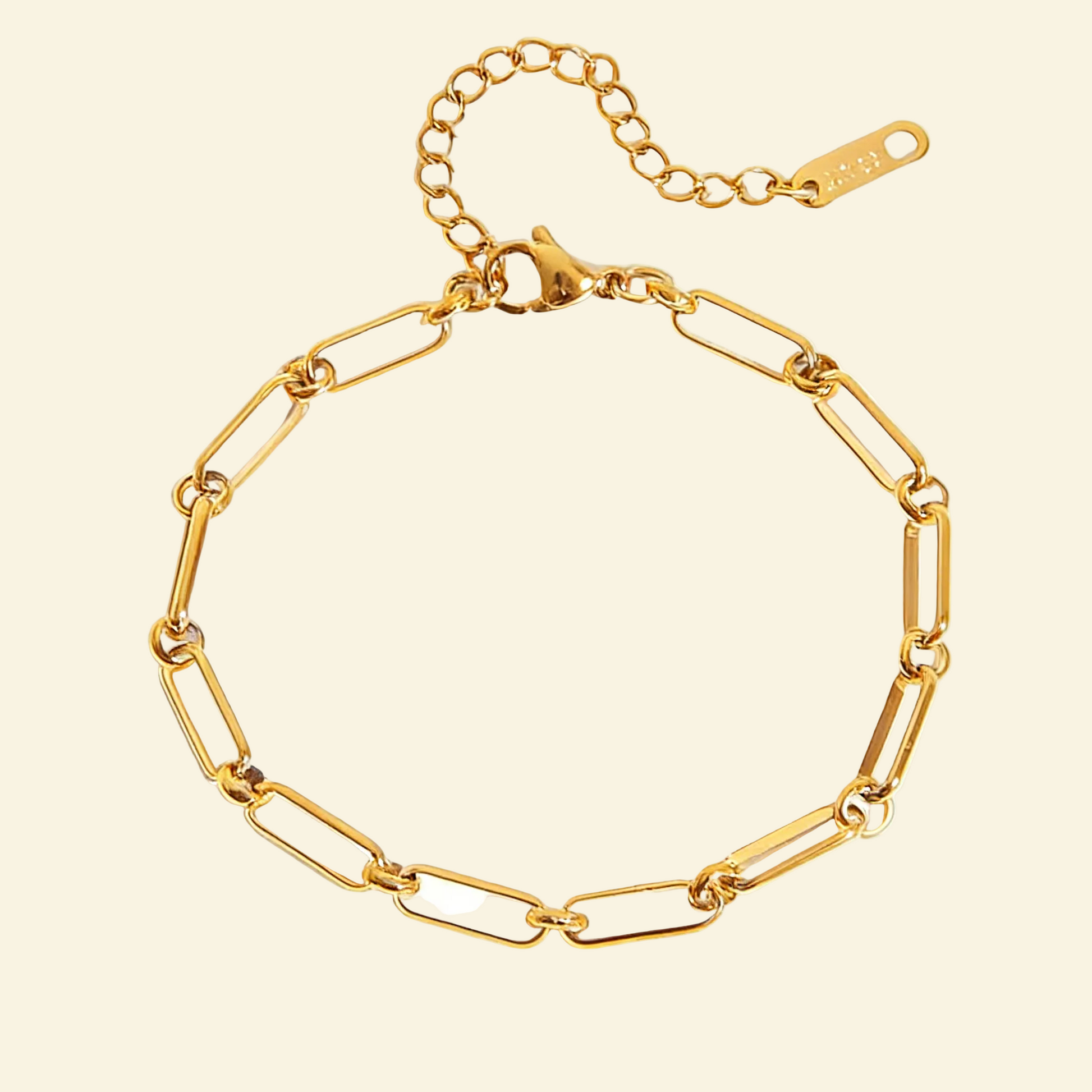 18K Gold Minimalist Layering Chain Bracelet - Waterproof | Vinajewelry