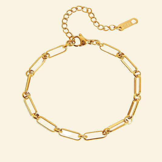 18K Gold Minimalist Layering Chain Bracelet - Waterproof | Vinajewelry