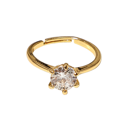 Promise Diamond Adjustable Ring | 18K Gold | Vinajewelry