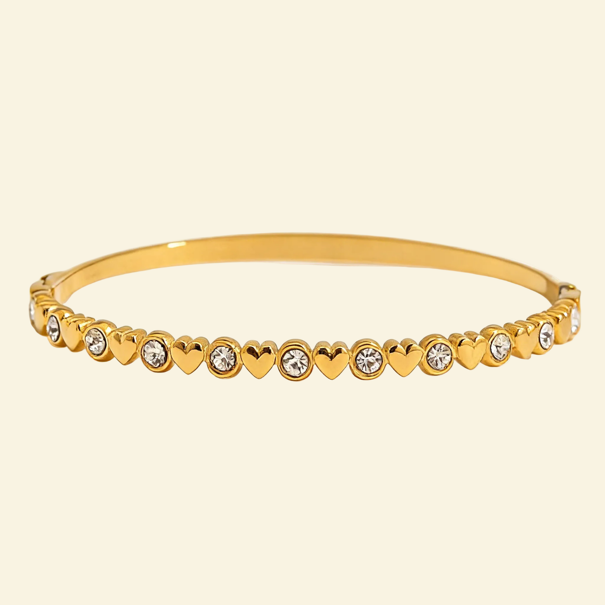 18K Gold Minimalist Diamond Pearl Bracelet - Waterproof | Vinajewelry