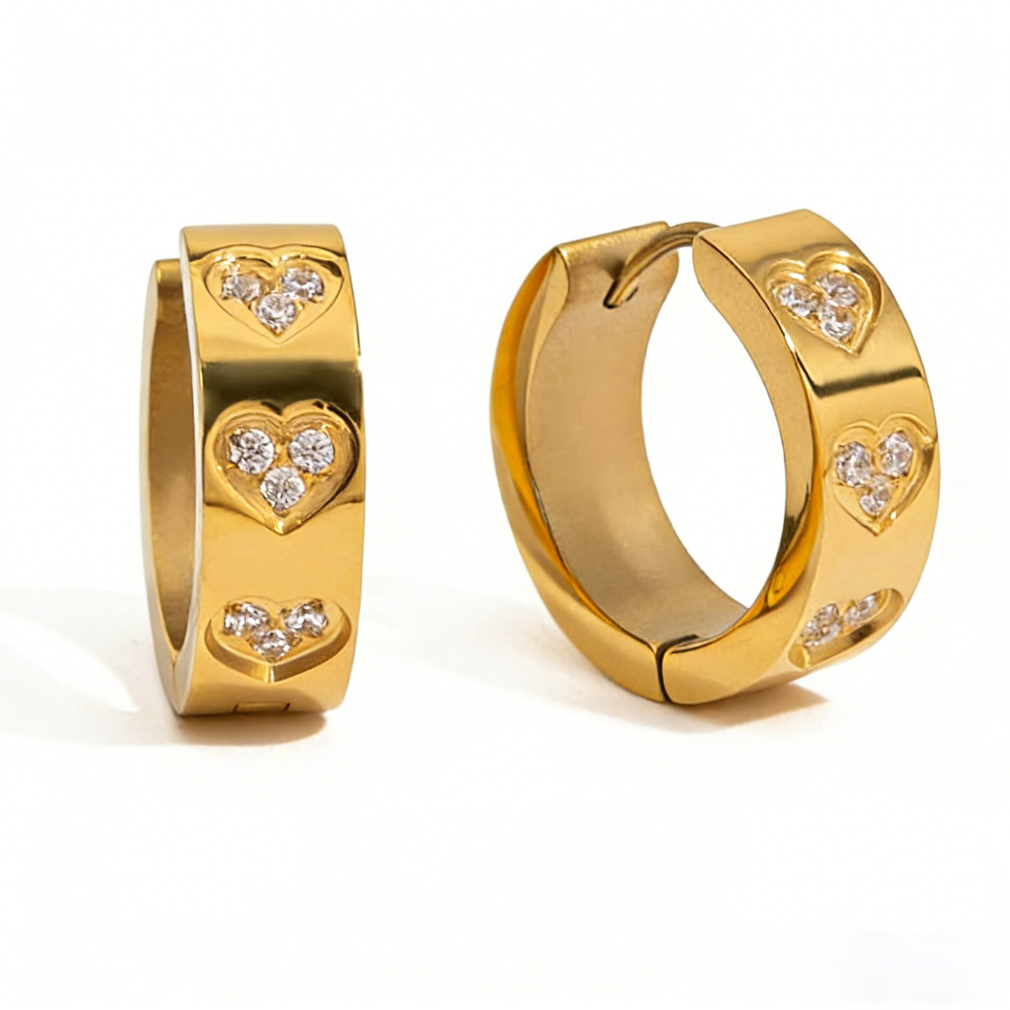 Celeste Diamond Hoop Earrings