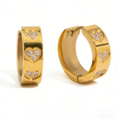 Celeste Diamond Hoop Earrings