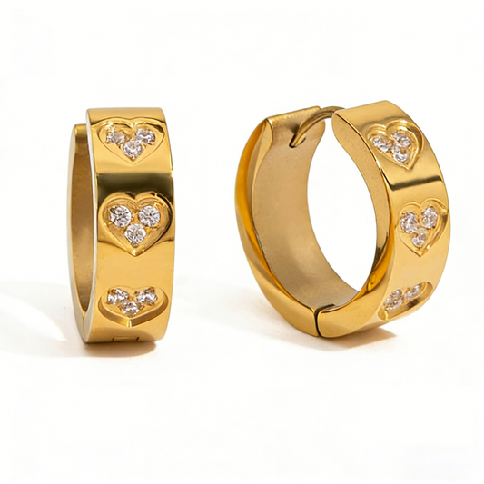Celeste Diamond Hoop Earrings