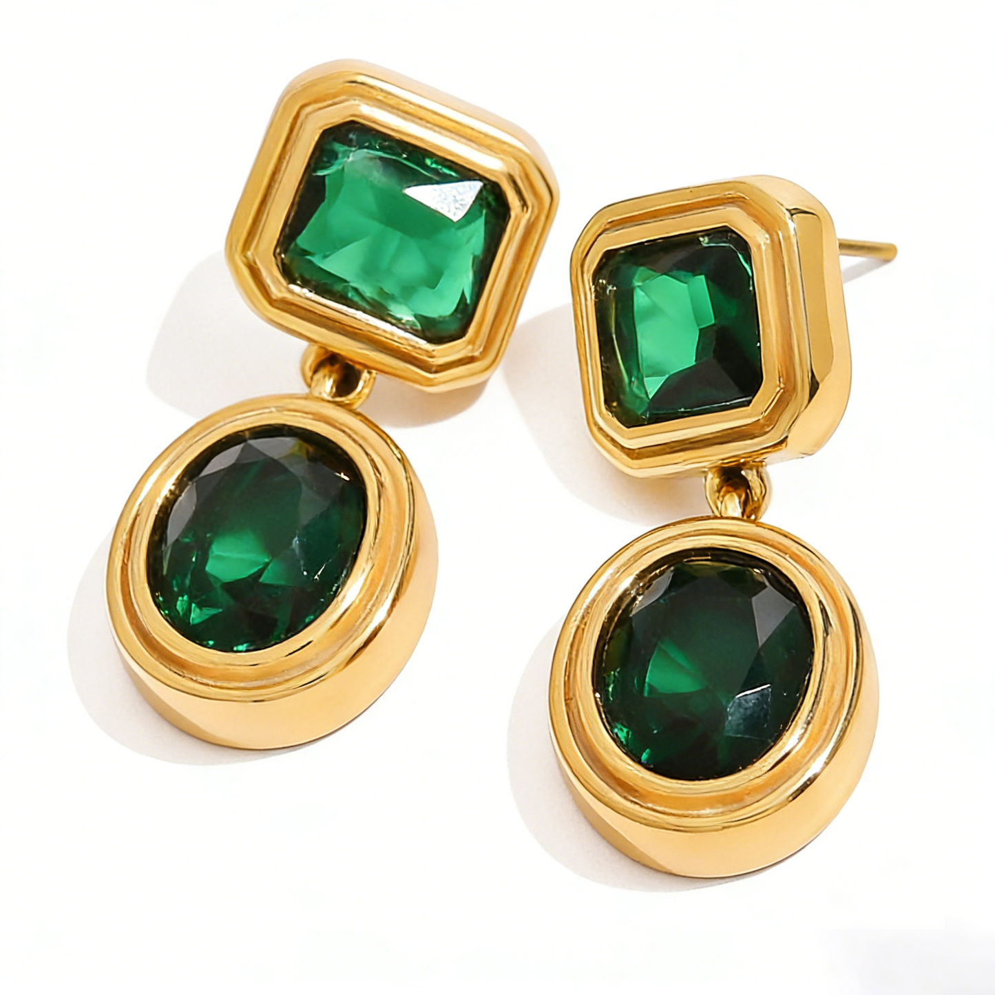 Aurelia Vintage Diamond Dangle Earrings