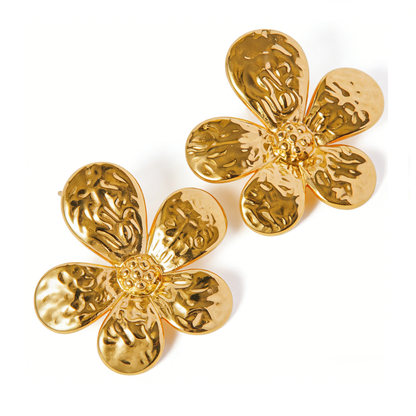 Bloom Flower Statement Earrings