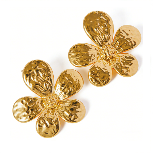 Bloom Flower Statement Earrings