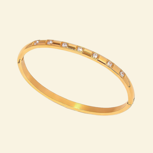 18K Gold Elegant Diamond Bracelet - Waterproof | Vinajewelry