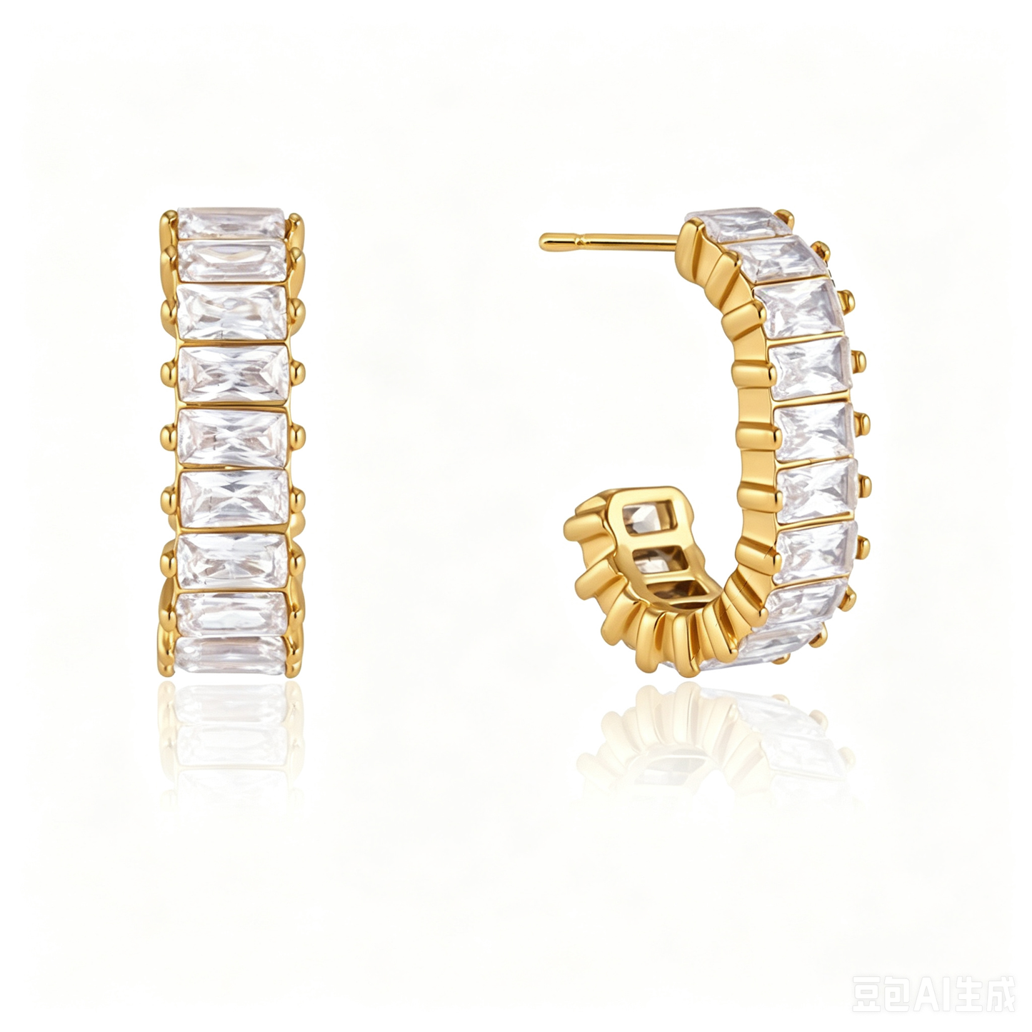 Harper Luxurious Diamond Hoop Earrings