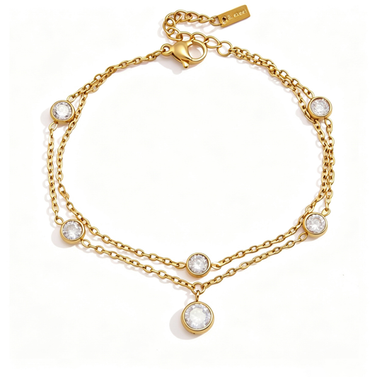 Cara Layered Diamond Bracelet | Vinajewelry