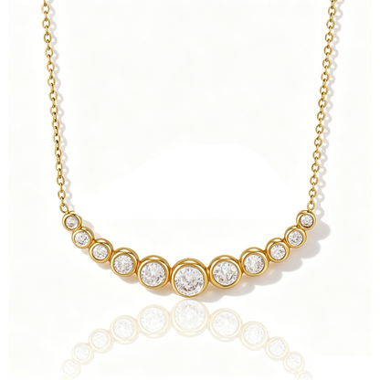 Smile Diamond Dainty Necklace | Vinajewelry