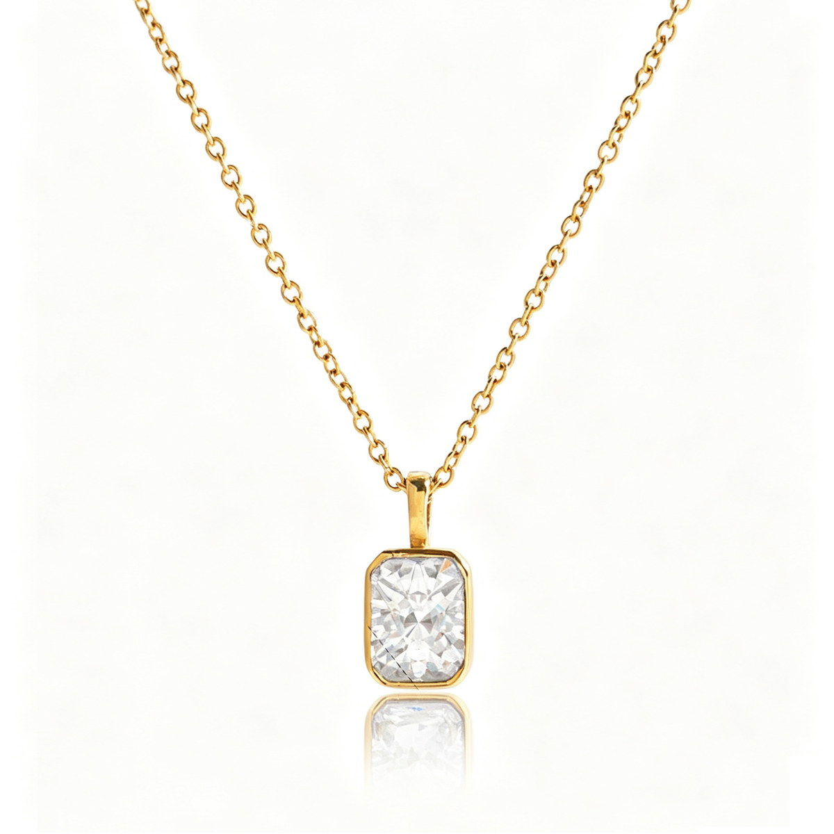Milan Minimalist Diamond Pendant Necklace | Vinajewelry