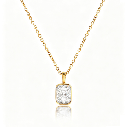 Milan Minimalist Diamond Pendant Necklace | Vinajewelry