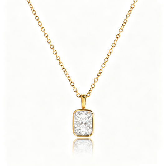 Milan Minimalist Diamond Pendant Necklace | Vinajewelry