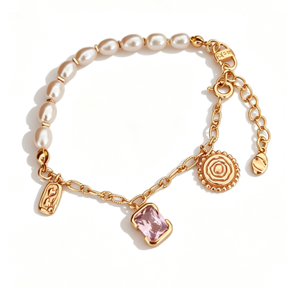 Etoile Pearl Chain Bracelet