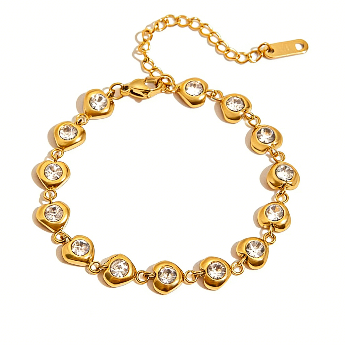 Philomena Heart Diamond Bracelet