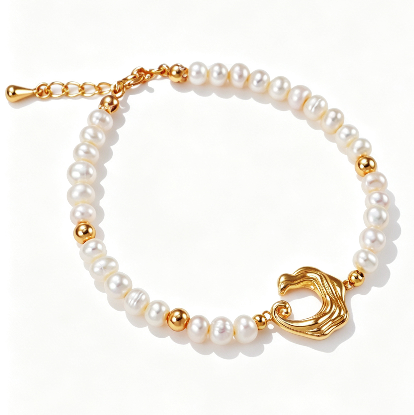 Wave Pearl Beaded Bracelet