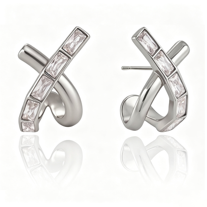 Isolde Minimalist Diamond Stud Earrings