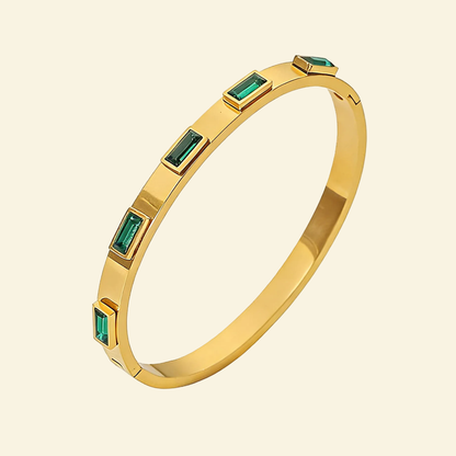 18K Gold Minimalist Gemstone Bracelet - Waterproof | Vinajewelry