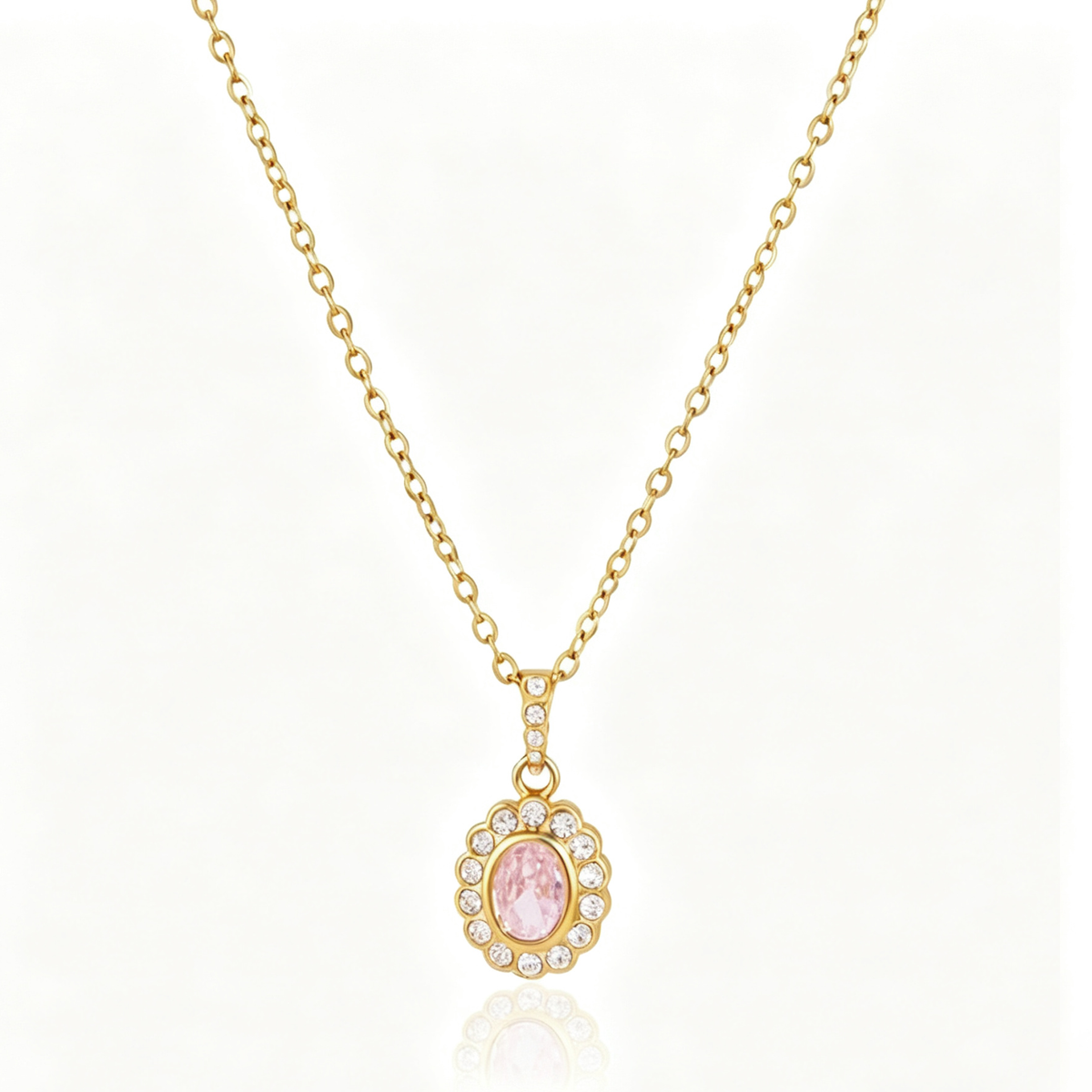 Paloma Pink Diamond Pendant Necklace | Vinajewelry