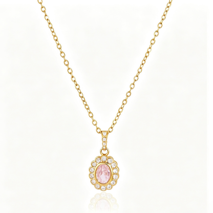 Paloma Pink Diamond Pendant Necklace | Vinajewelry