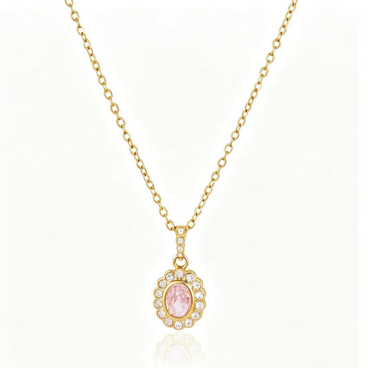 Paloma Pink Diamond Pendant Necklace | Vinajewelry