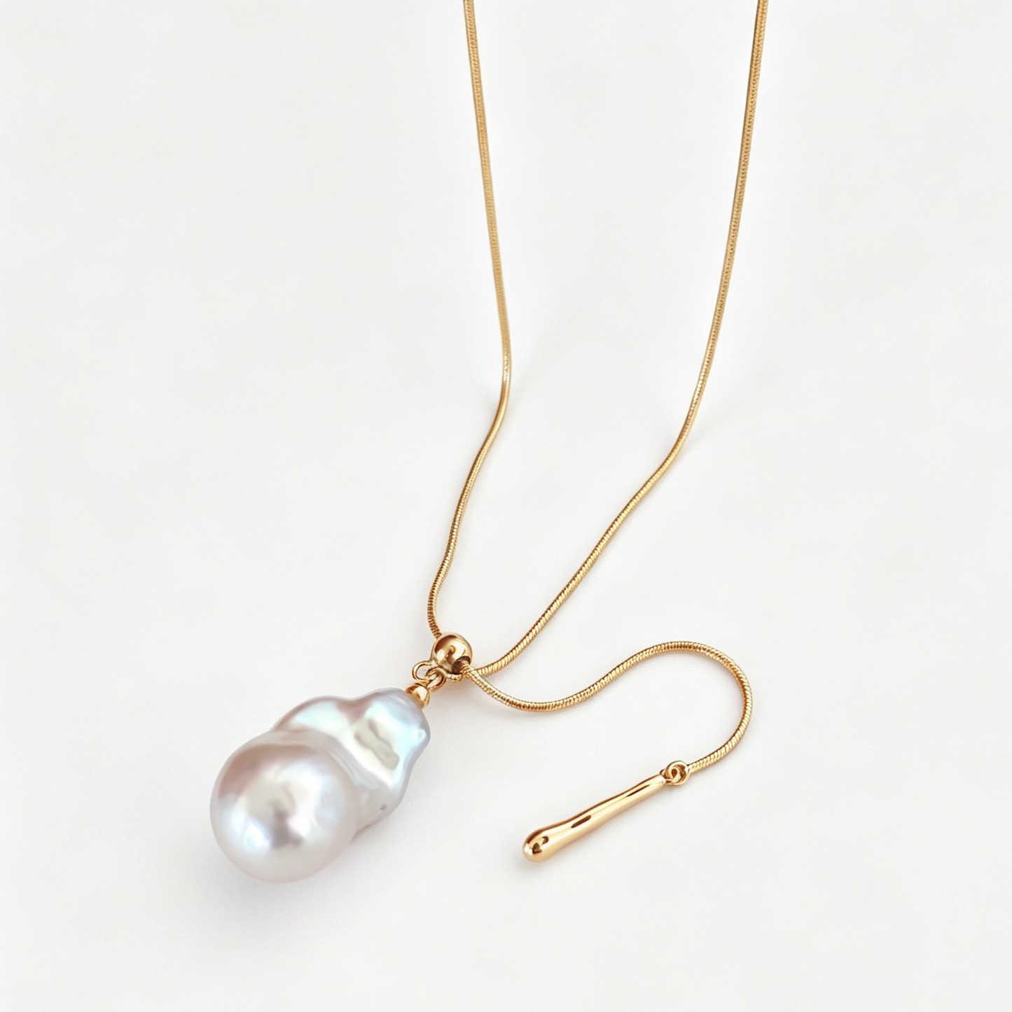 Natural Baroque Pearl Necklace