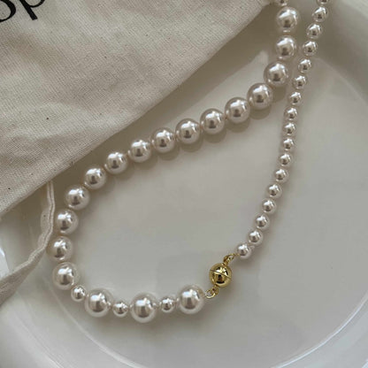 14K Gold Luxury Pearl Necklace