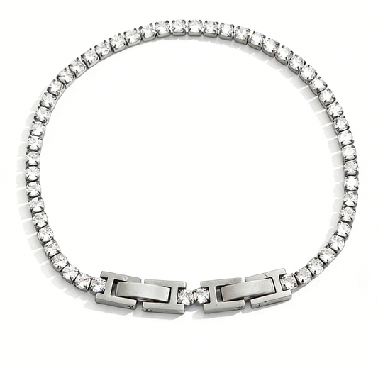 Eliset 3mm Diamond Tennis Chain Bracelet