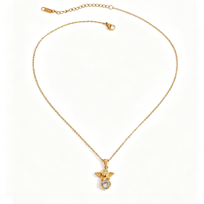 Aura Diamond Angel Pendant Necklace