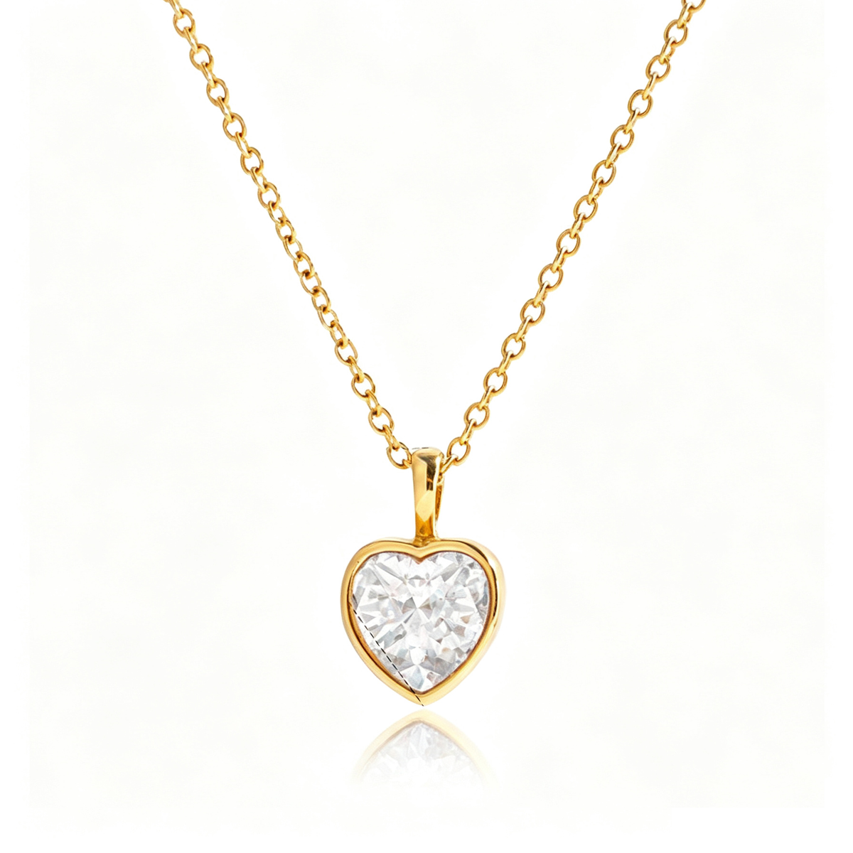 Verona Heart Diamond Pendant Necklace | Vinajewelry