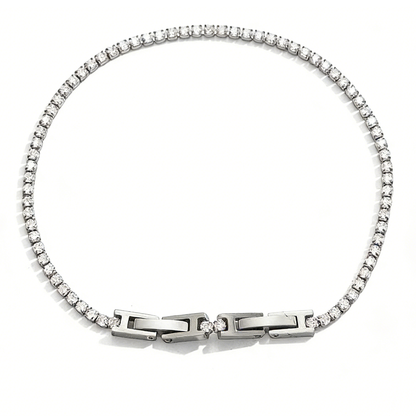 Elise 2mm Diamond Tennis Chain Bracelet