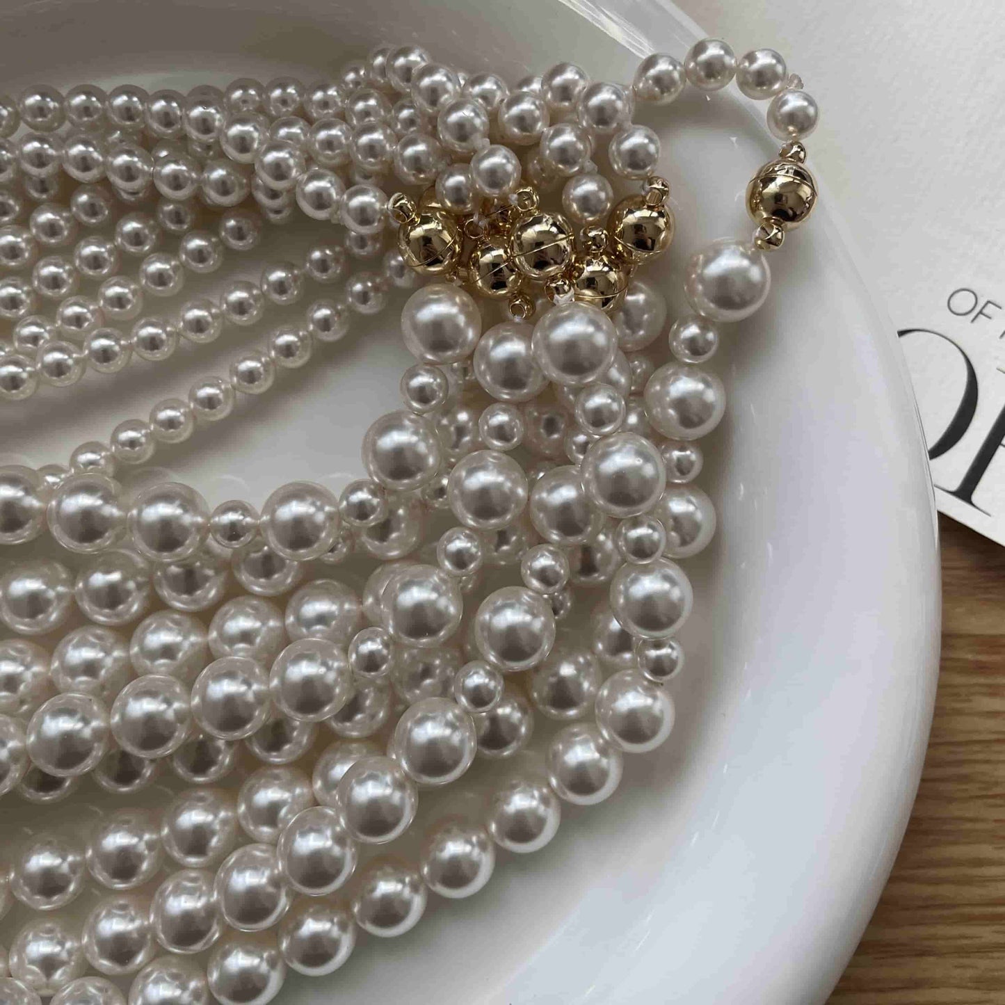 14K Gold Luxury Pearl Necklace