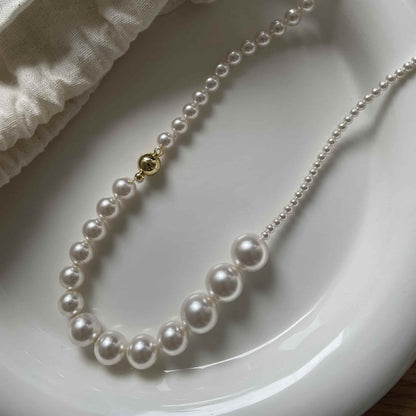 14K Gold Irregular Pearl Necklace - Waterproof Adjustable | Vinajewelry