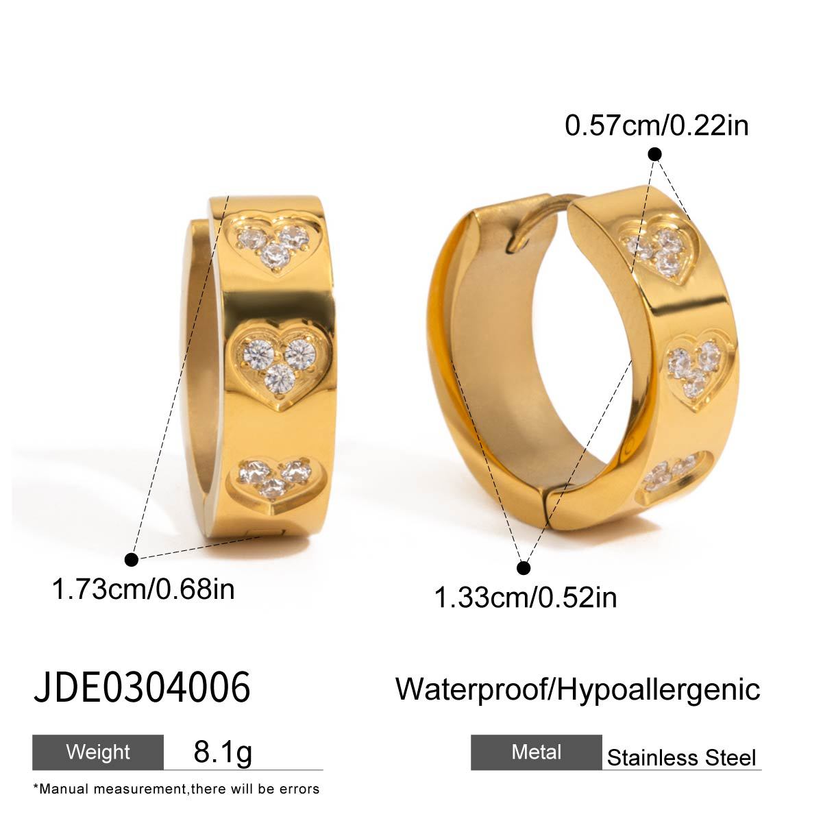 Minimalist diamond hoop earrings 18k gold