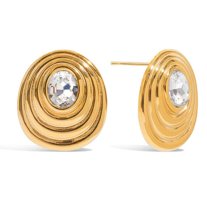 Gloriay Diamond Statement Earrings