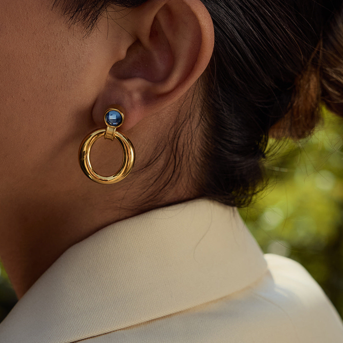 Vintage Diamond Stud Earring 18K Gold - Waterproof | Vinajewelry