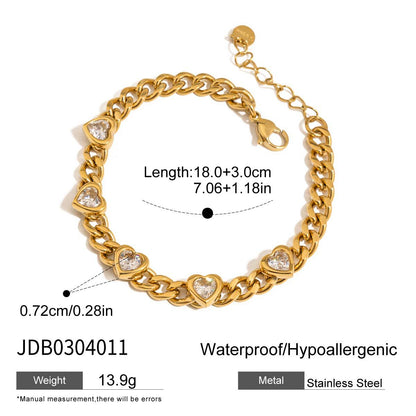 Luxurious 18K Gold Diamond Bracelet