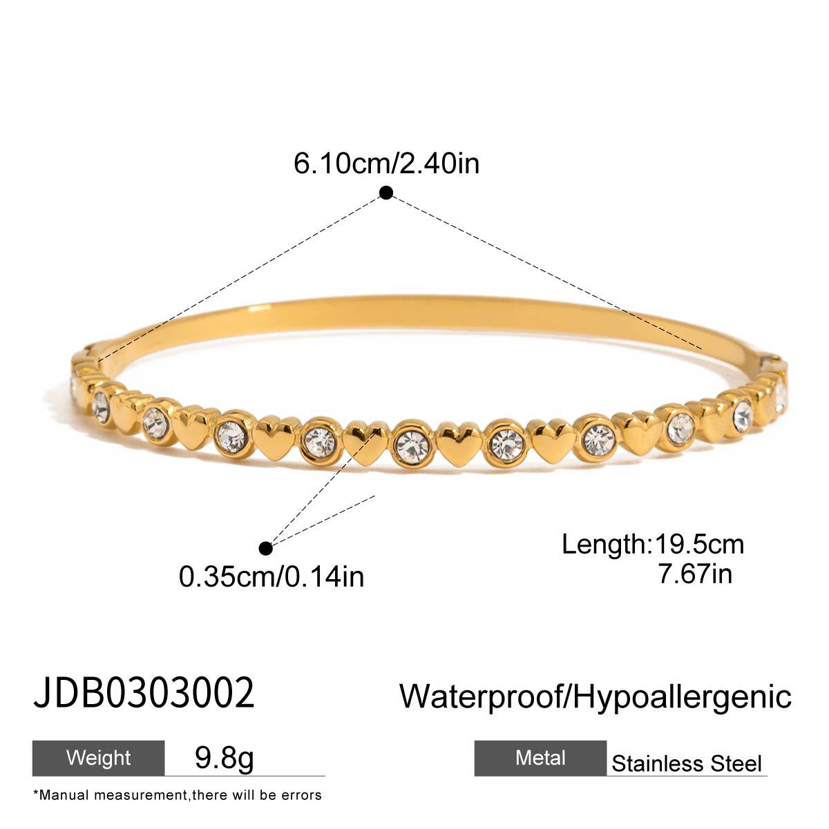 Luxurious and Minimalist 18K Gold Diamond Bracelet